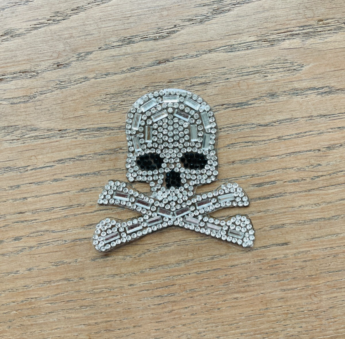 Leo Totenkopf Glitzer Patches zum Aufbügeln DIY Bügelbild für Kleidung Tasche