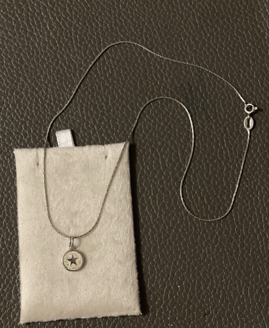 DUR 925 Silber Schmuck Kette "Traum" mit Strandsand K2346 rhodiniert