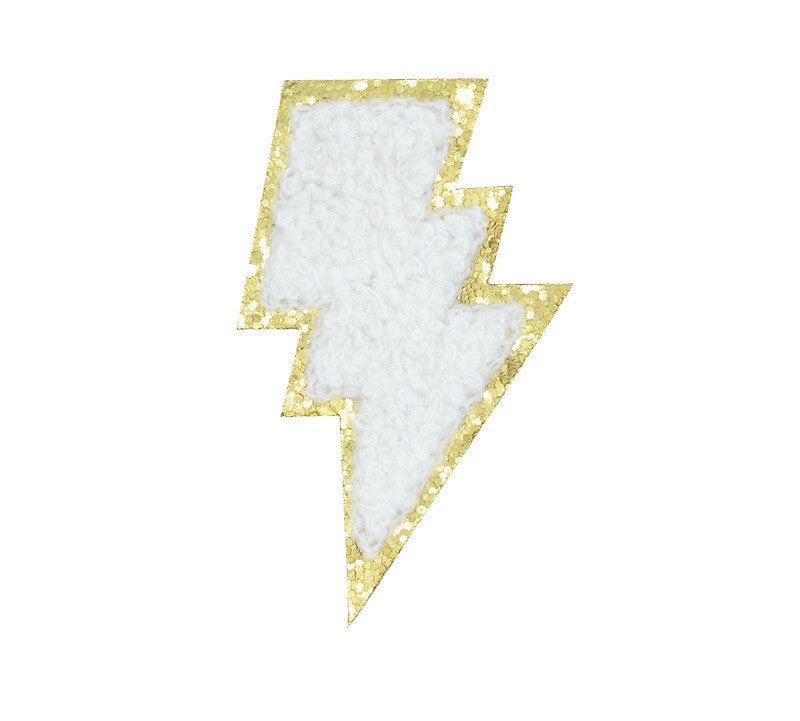 Blitz Patch Aufkleben • DIY Bügelbild für Handyhülle Tasche Kleidung