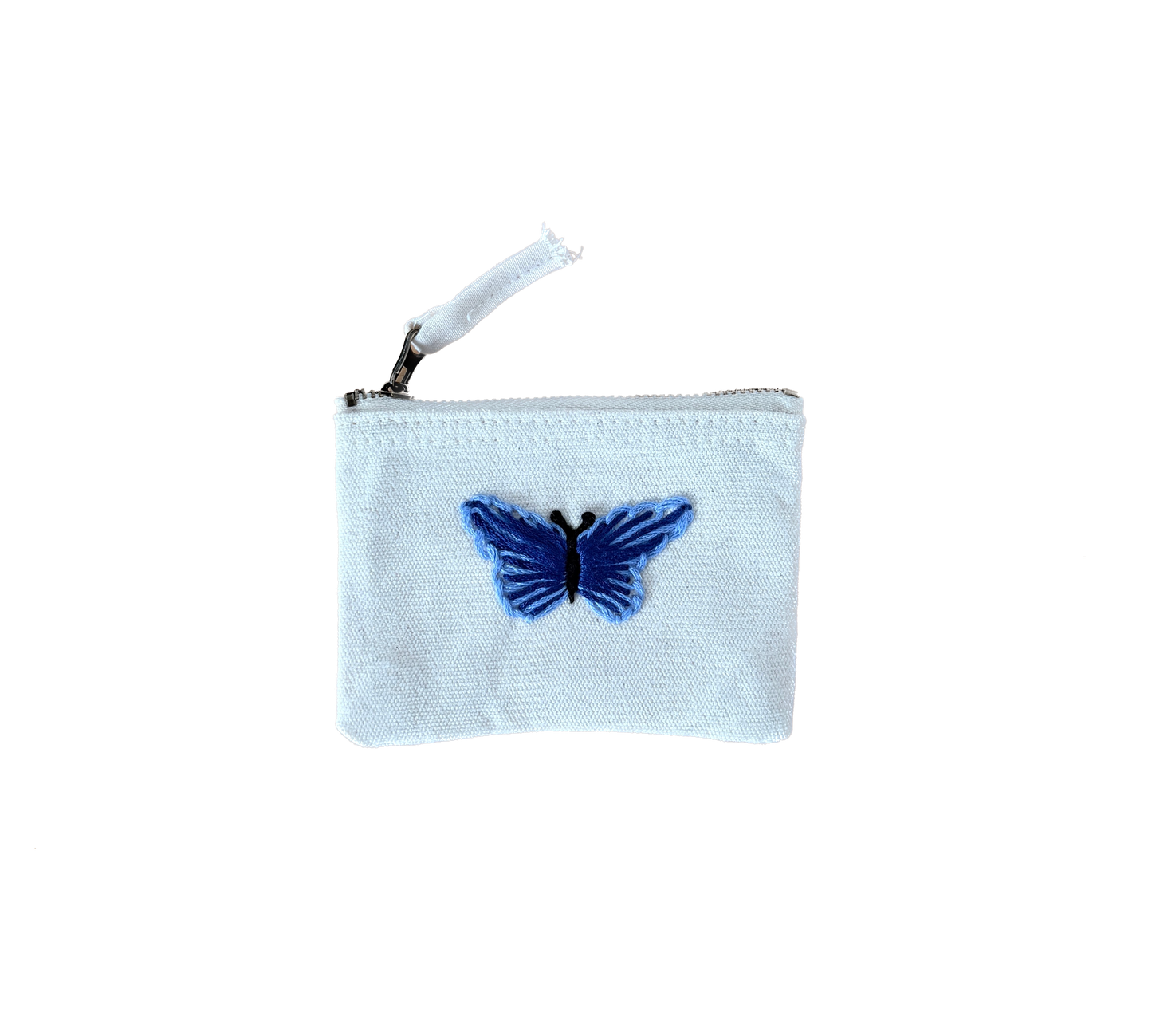 Handgestickte Baumwoll-Geldbörse XS – Herz, Stern, Blume uvm. – Unikat & Geschenk