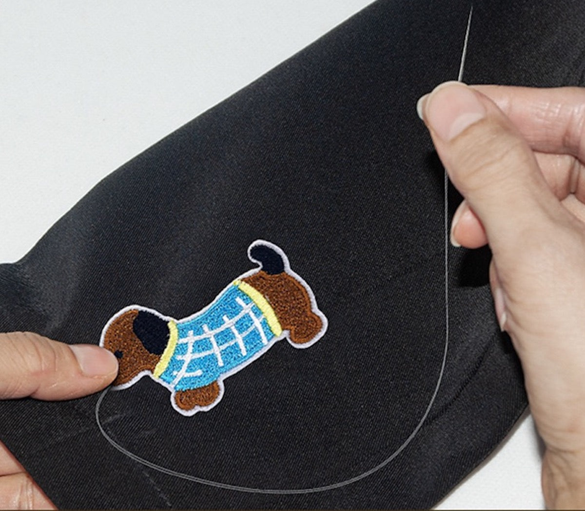 Hund Stickerei Patch Serie B selbstklebend Sticker oder aufbügelbar Iron-On DIY Handyhülle