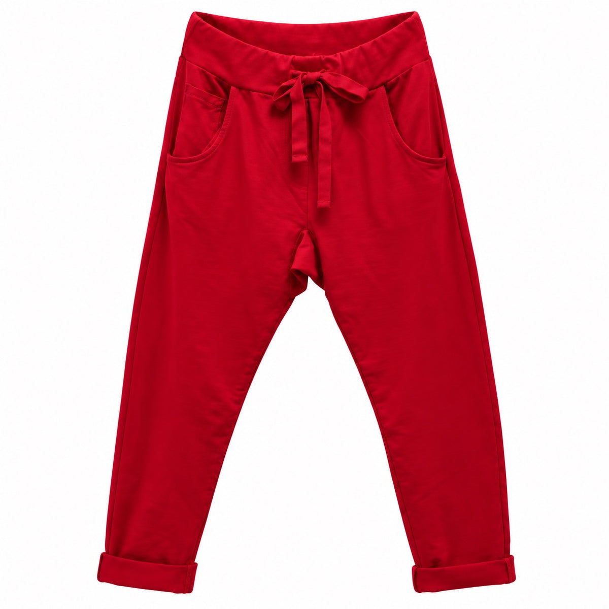 Wendy Trendy Damen Jogpants Jogger Baggy Hose Baumwolle Made in Italy S-XXL
