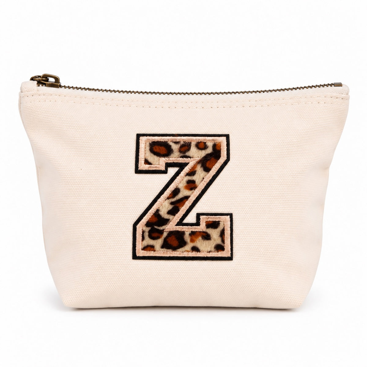 Leo Initiale Beige Kosmetiktasche S • A–Z • Reise & Geschenkidee Buchstaben