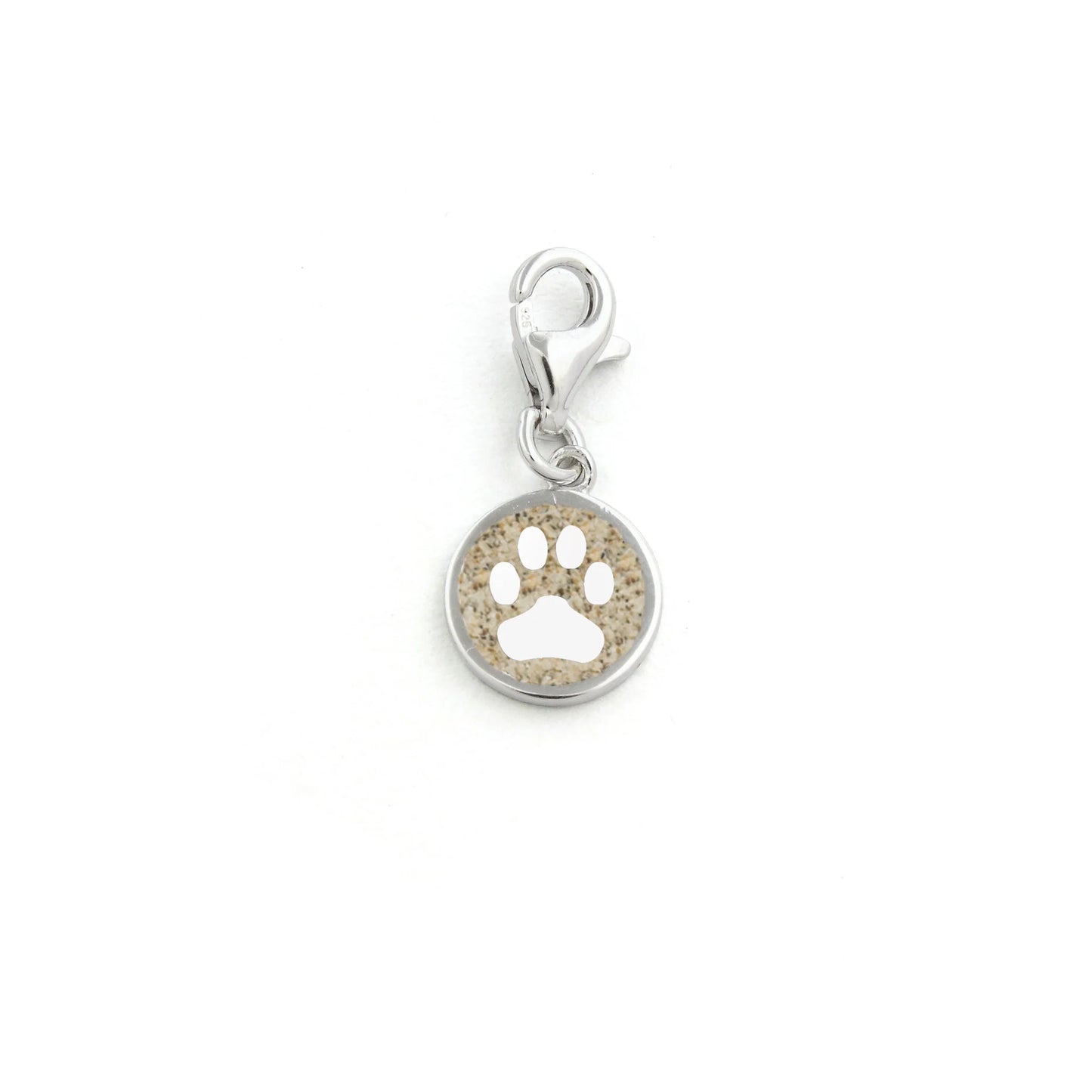 DUR 925 Silber Schmuck Charm "Strandsand" F156 Anhänger mit Sand