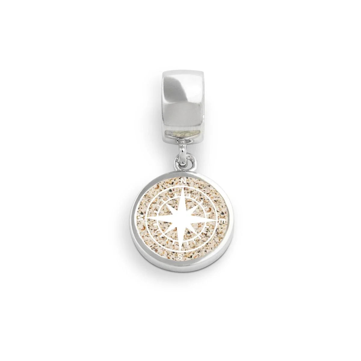 DUR 925 Silber Schmuck Charm "Strandsand" F161 Anhänger mit Sand