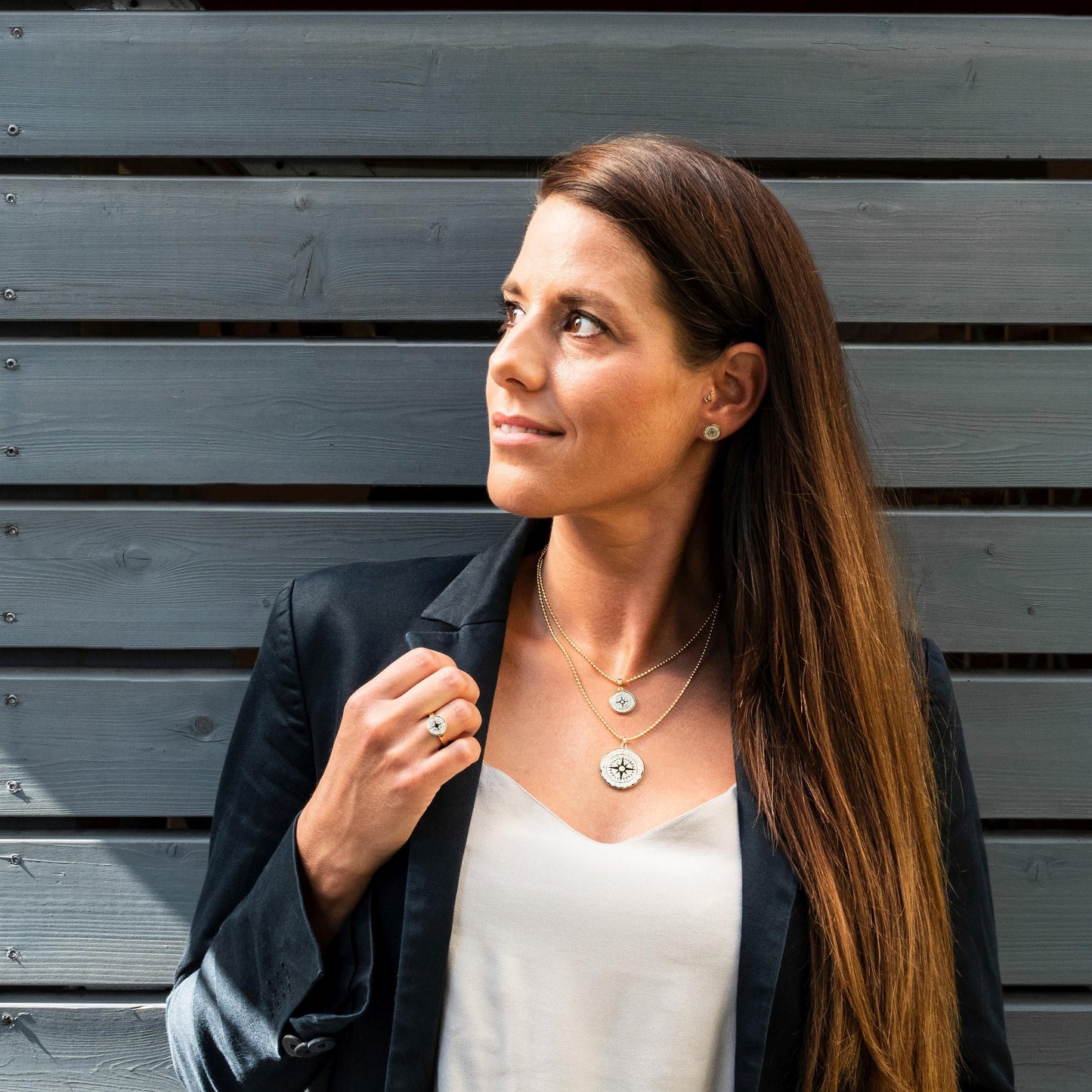 DUR 925 Silber Schmuck Kette "Kugel" 1,8 mm, geschliffen, vergoldet, K2190