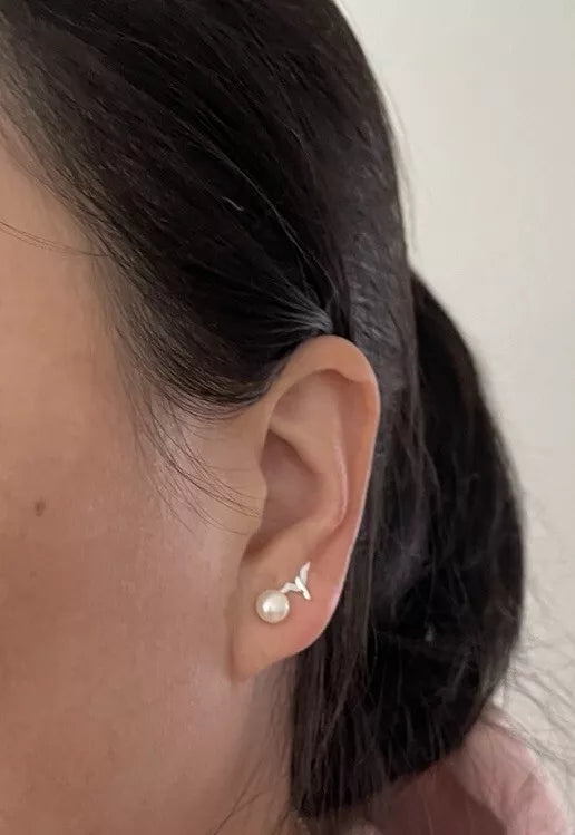 DUR 925er Sterling Silber Schmuck Ohrstecker Möwe poliert O4689