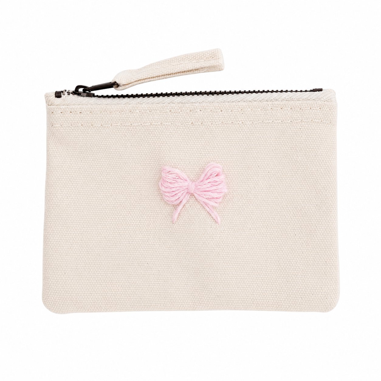 Handgestickte Baumwoll-Geldbörse XS – Herz, Stern, Blume uvm. – Unikat & Geschenk