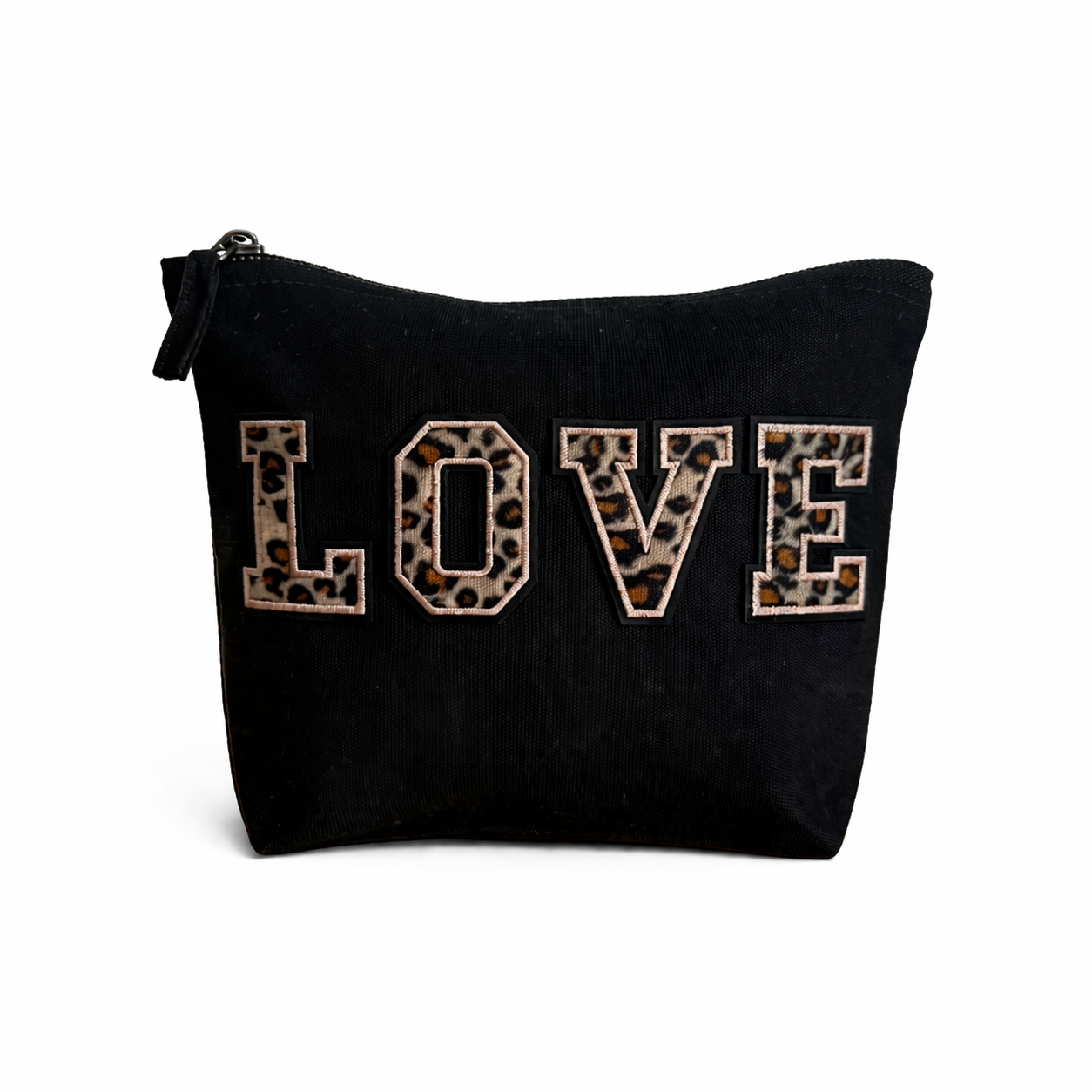 Muttertag Geschenk Mama Tasche Canvas LOVE Leo Kosmetiktasche Geschenkidee