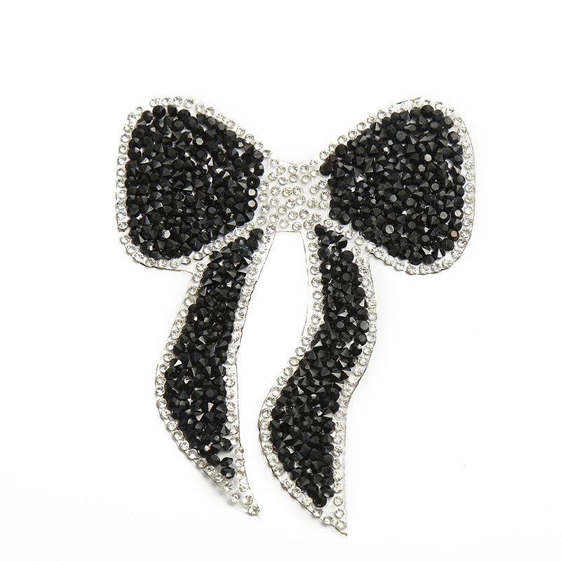 Strassstein Schleife-Aufnäher-Aufbügeln für DIY Kleidung Schuhe Taschen