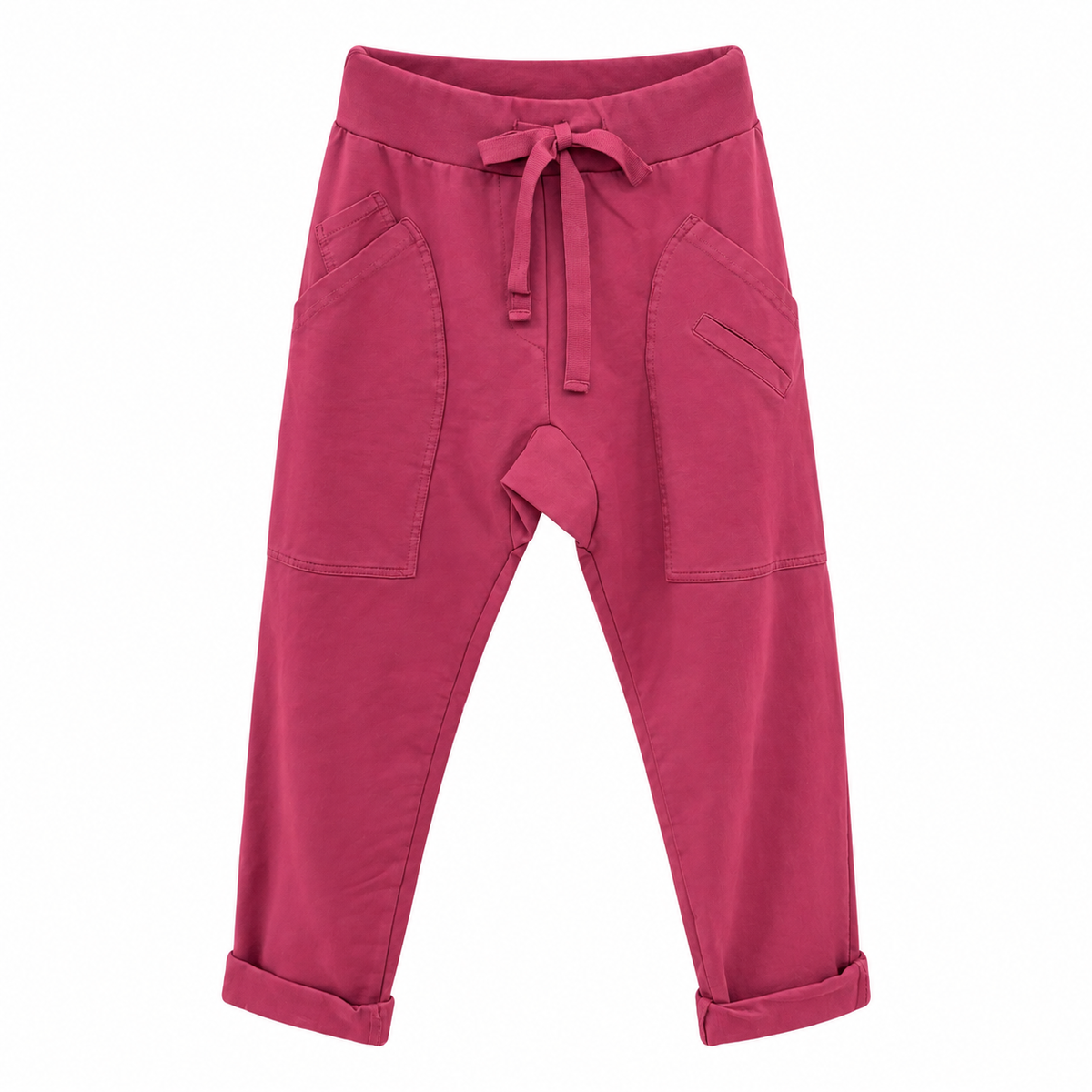 WENDY TRENDY Damen Jogpants Baggy Hose Jogger große Taschen Baumwolle Made in Italy S-XXL
