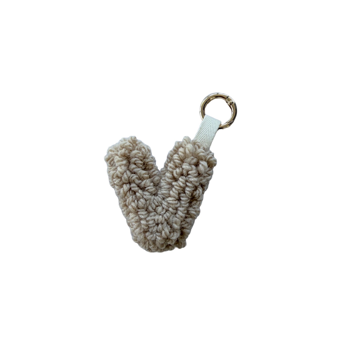 Personalisierter Schlüsselanhänger Buchstabe Initiale Handmade Punch Needle Geschenk Freundin