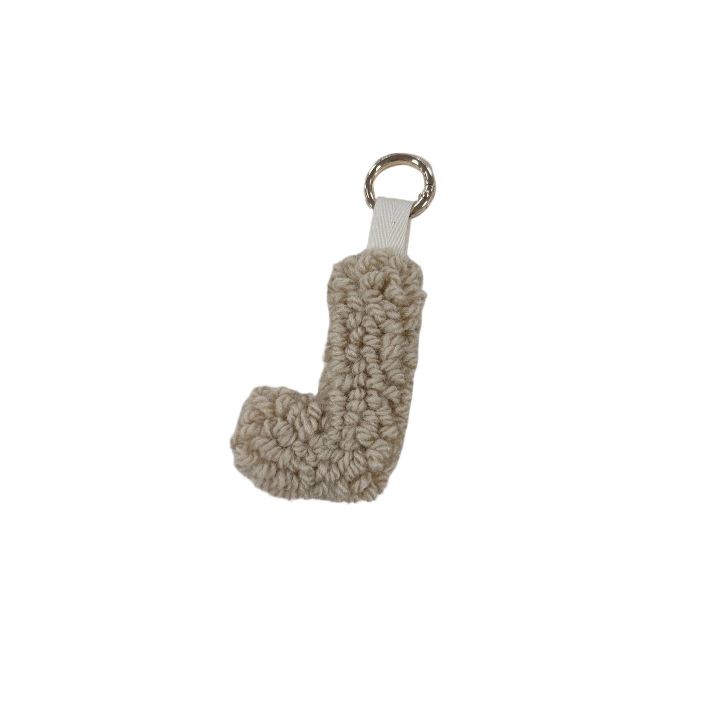 Personalisierter Schlüsselanhänger Buchstabe Initiale Handmade Punch Needle Geschenk Freundin