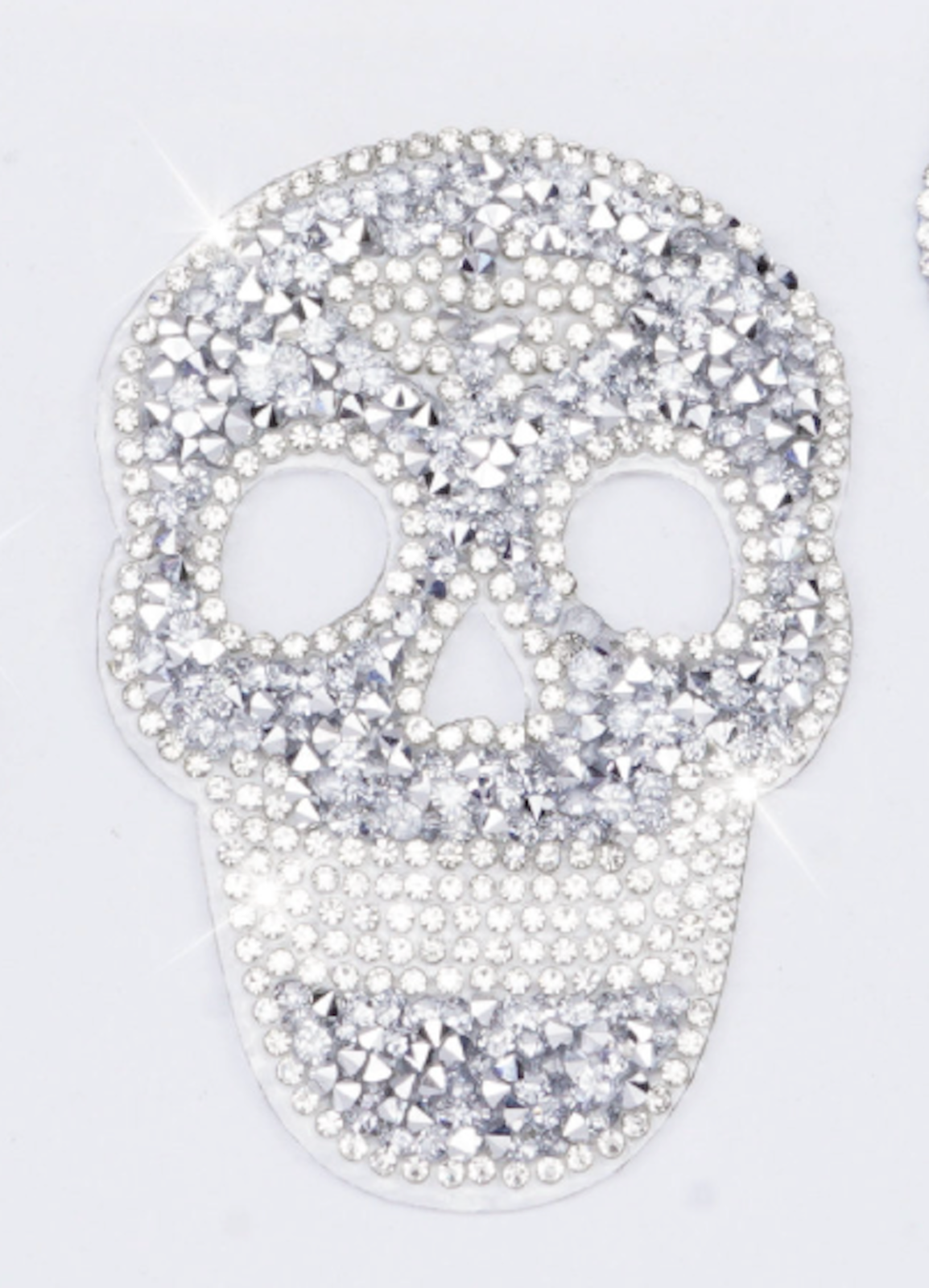 Leo Totenkopf Glitzer Patches zum Aufbügeln DIY Bügelbild für Kleidung Tasche