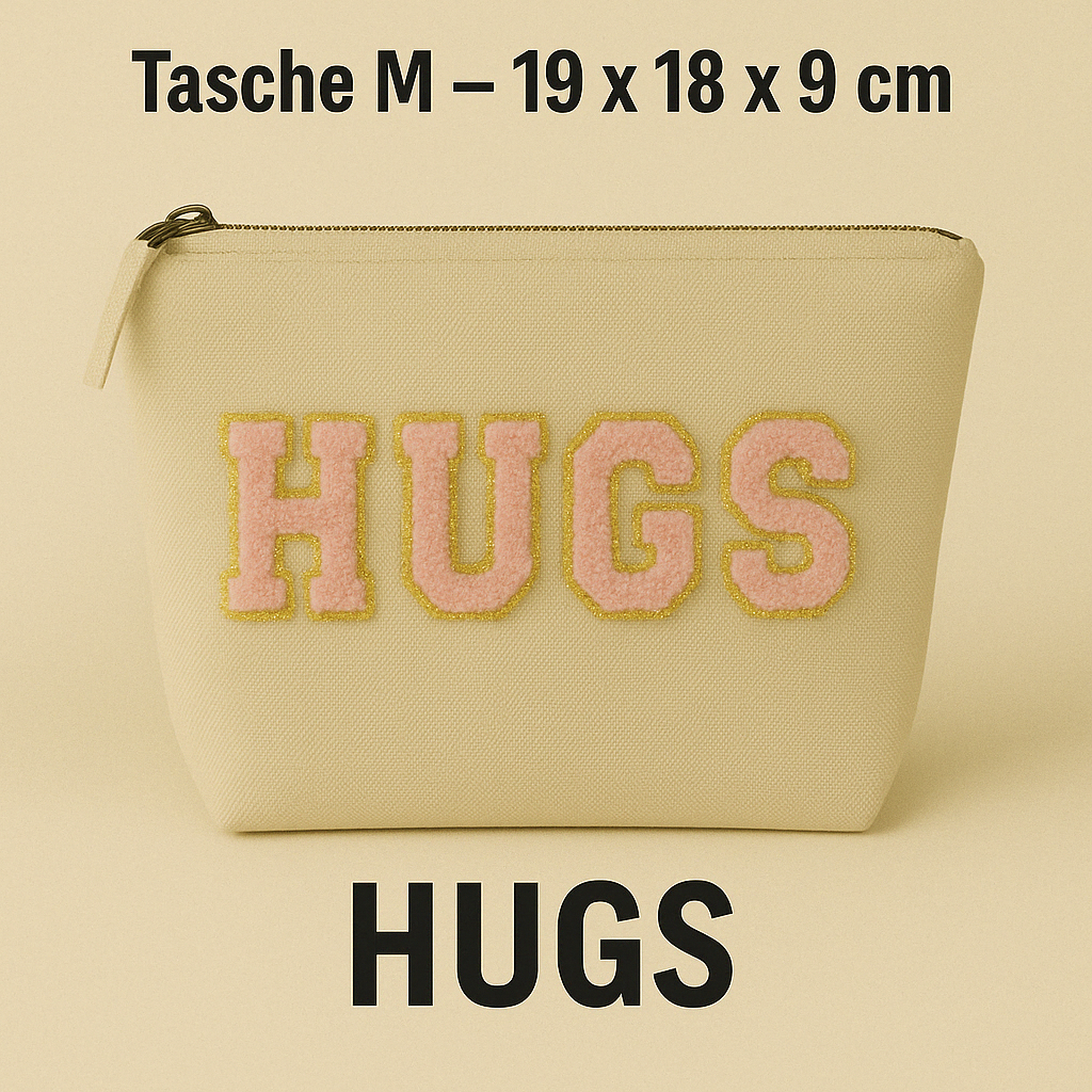 Kosmetiktasche M personalisiert • DIY Tasche mit Wunschname • LOVE MAMA Geschenk