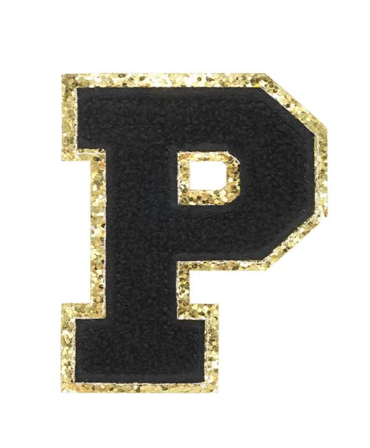 schwarz A-Z Buchstaben-Aufkleber für DIY-Kleidung Schuhe Taschen Handyhülle