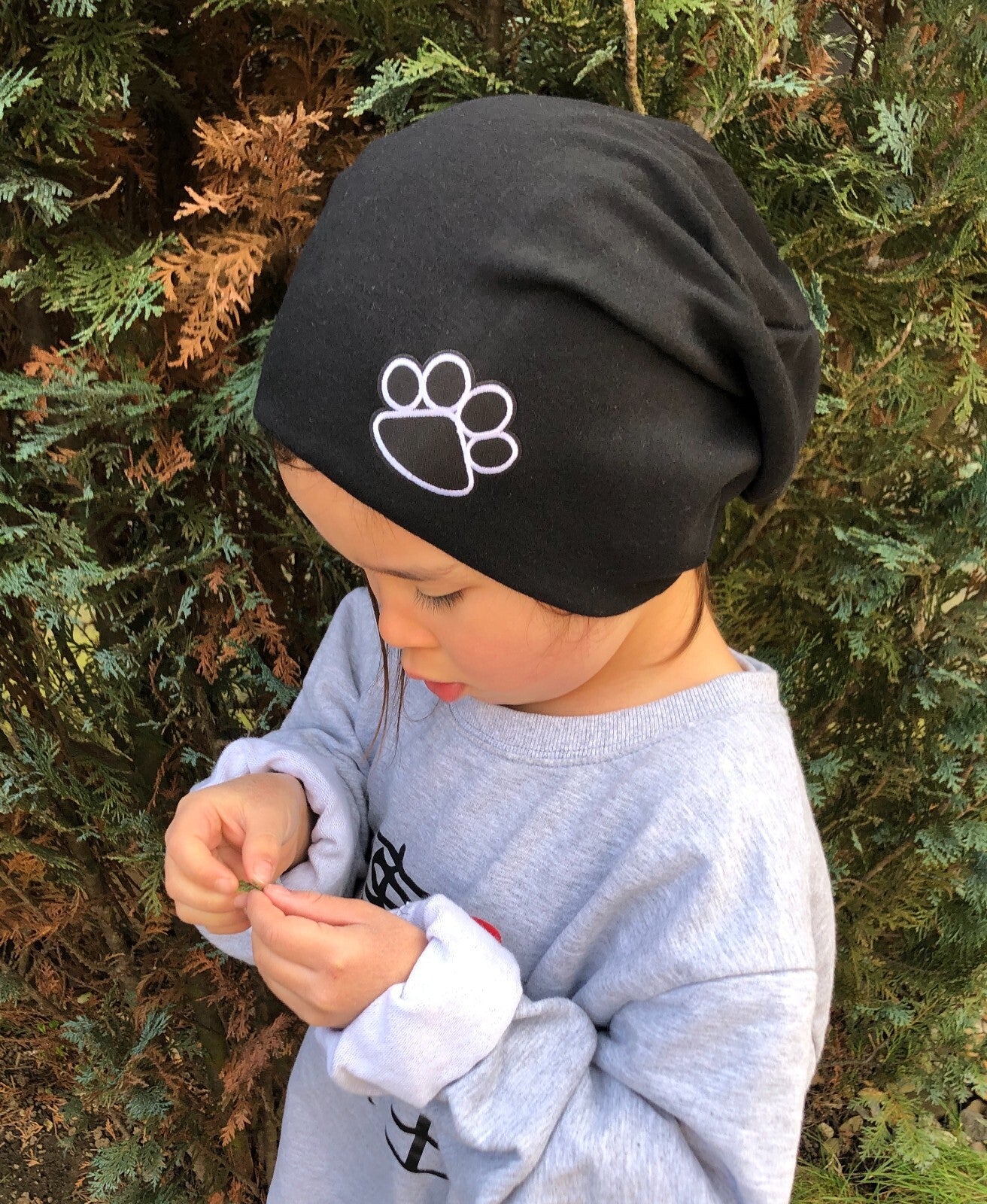 schwarze Pfoten-Patches zum Aufbügeln – DIY Aufnäher für Kleidung Tasche Mütze