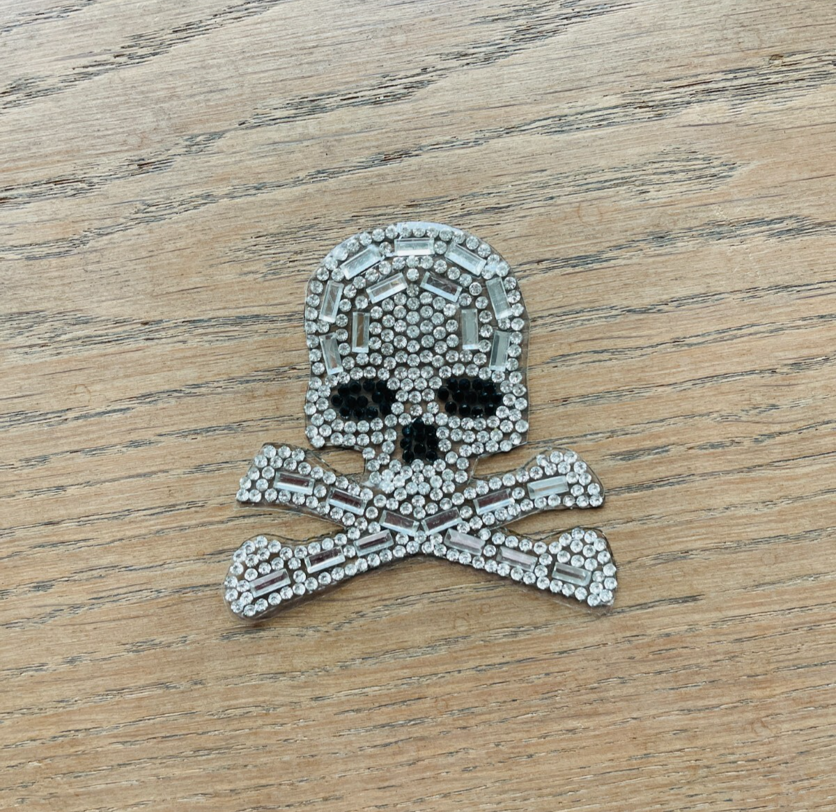 Leo Totenkopf Glitzer Patches zum Aufbügeln DIY Bügelbild für Kleidung Tasche
