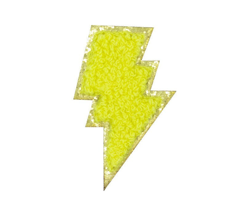 Blitz Patch Aufkleben • DIY Bügelbild für Handyhülle Tasche Kleidung