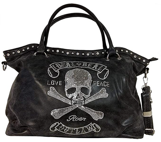 TOTENKOPF skull Hand Tasche Schultertasche Umhängetasche Beuteltasche Shopper XL