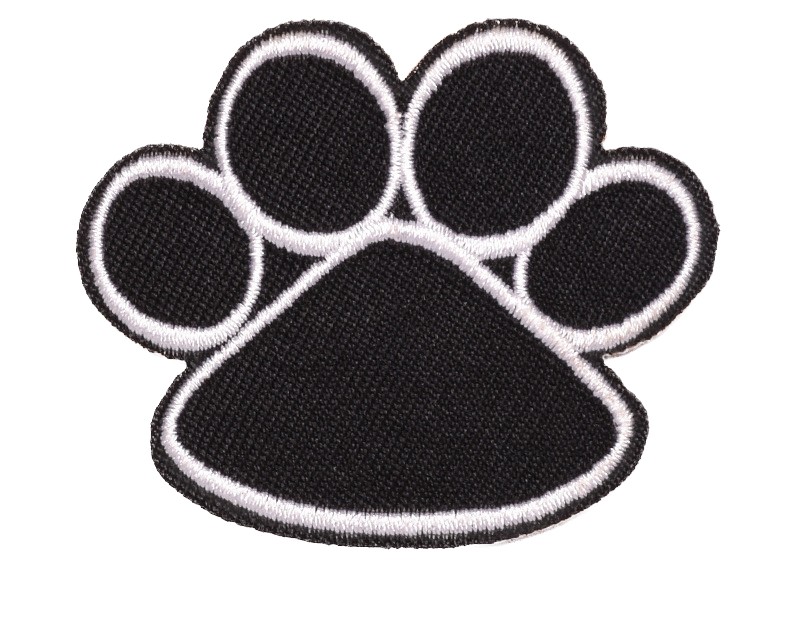 schwarze Pfoten-Patches zum Aufbügeln – DIY Aufnäher für Kleidung Tasche Mütze