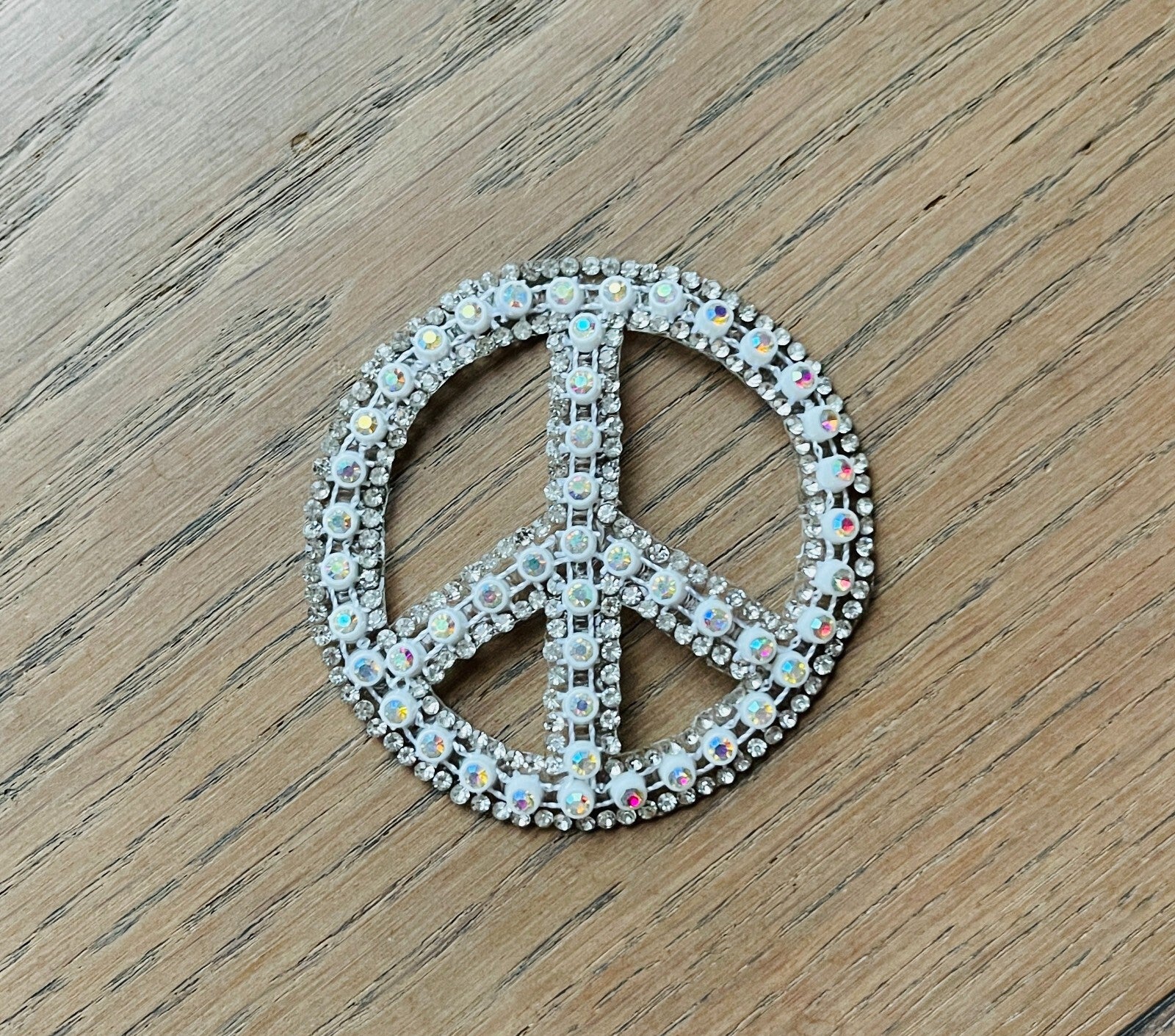 Peace Glitzer Patches zum Aufbügeln DIY Bügelbild für Kleidung Tasche Schuhe