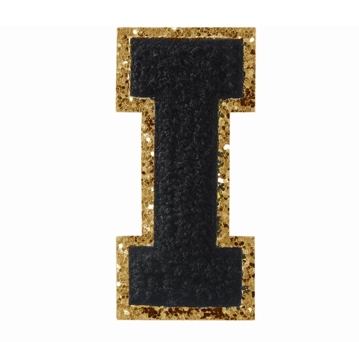 schwarz A-Z Buchstaben-Aufkleber für DIY-Kleidung Schuhe Taschen Handyhülle