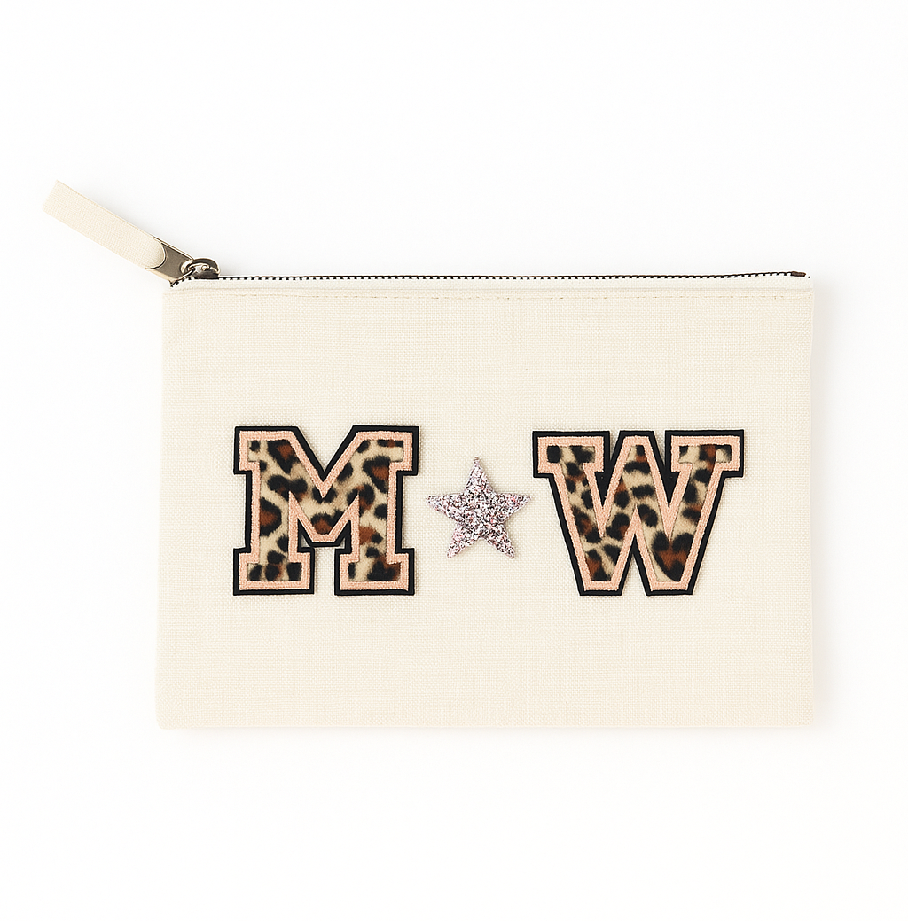 Münztäschchen M W Mut & Wille | Beige | S Tasche Baumwolle mit Reißverschluss