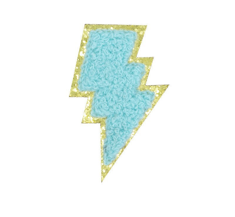 Blitz Patch Aufkleben • DIY Bügelbild für Handyhülle Tasche Kleidung