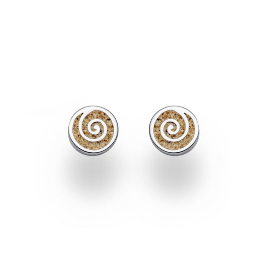 DUR Silber Schmuck Ohrring Ohrstecker ''Sandspirale 2.0" O5214