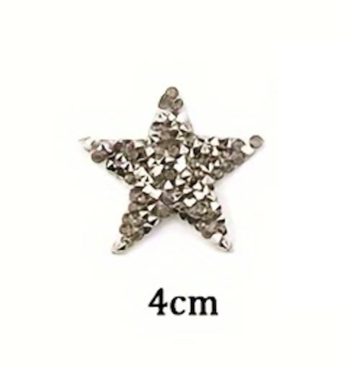 4cm Strass Stern Glitzer AB Patches zum Aufbügeln DIY Bügelbild für Kleidung