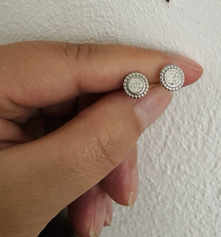 DUR Silber Schmuck Ohrring Ohrstecker "Strandzauber" mit Strandsand O4909