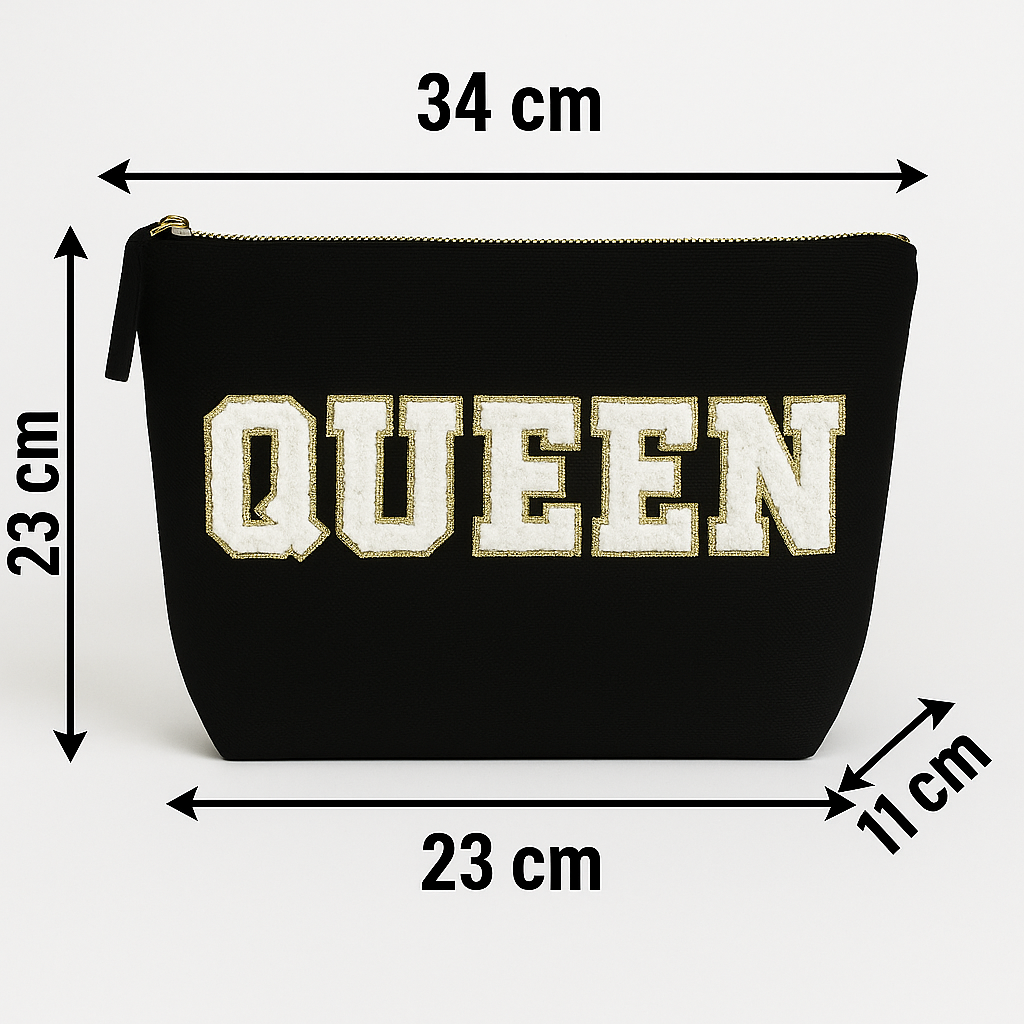 Kulturbeutel L Vatertag schwarz – PAPA KING BOSS – Wunschtext DIY oder fertig