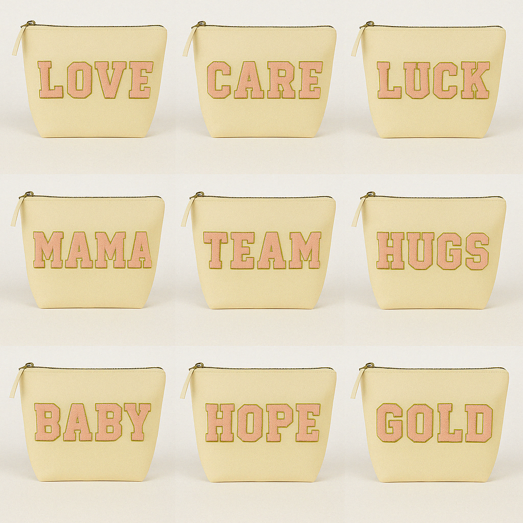 Kosmetiktasche M personalisiert • DIY Tasche mit Wunschname • LOVE MAMA Geschenk