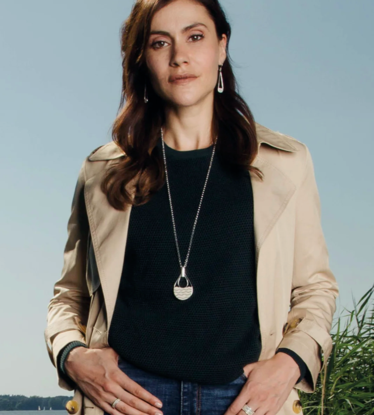 DUR 925 Silber Schmuck Kette "Haferkorn, dick" K2002