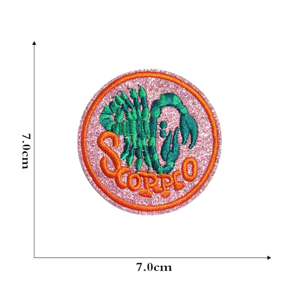 DIY Aufnäher Sternzeichen Tierkreiszeichen – Ideal für Taschen, Schuhe, Kleidung