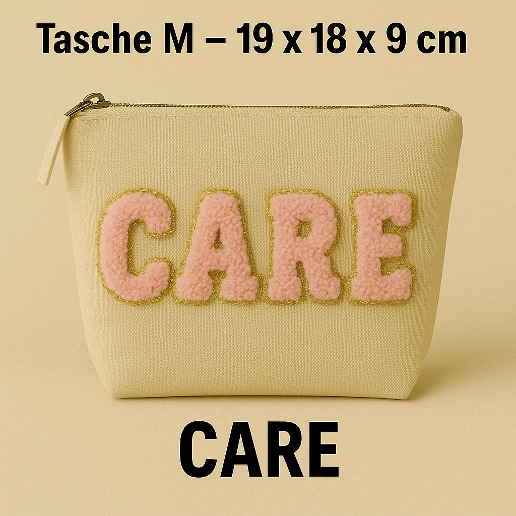 Kosmetiktasche M personalisiert • DIY Tasche mit Wunschname • LOVE MAMA Geschenk