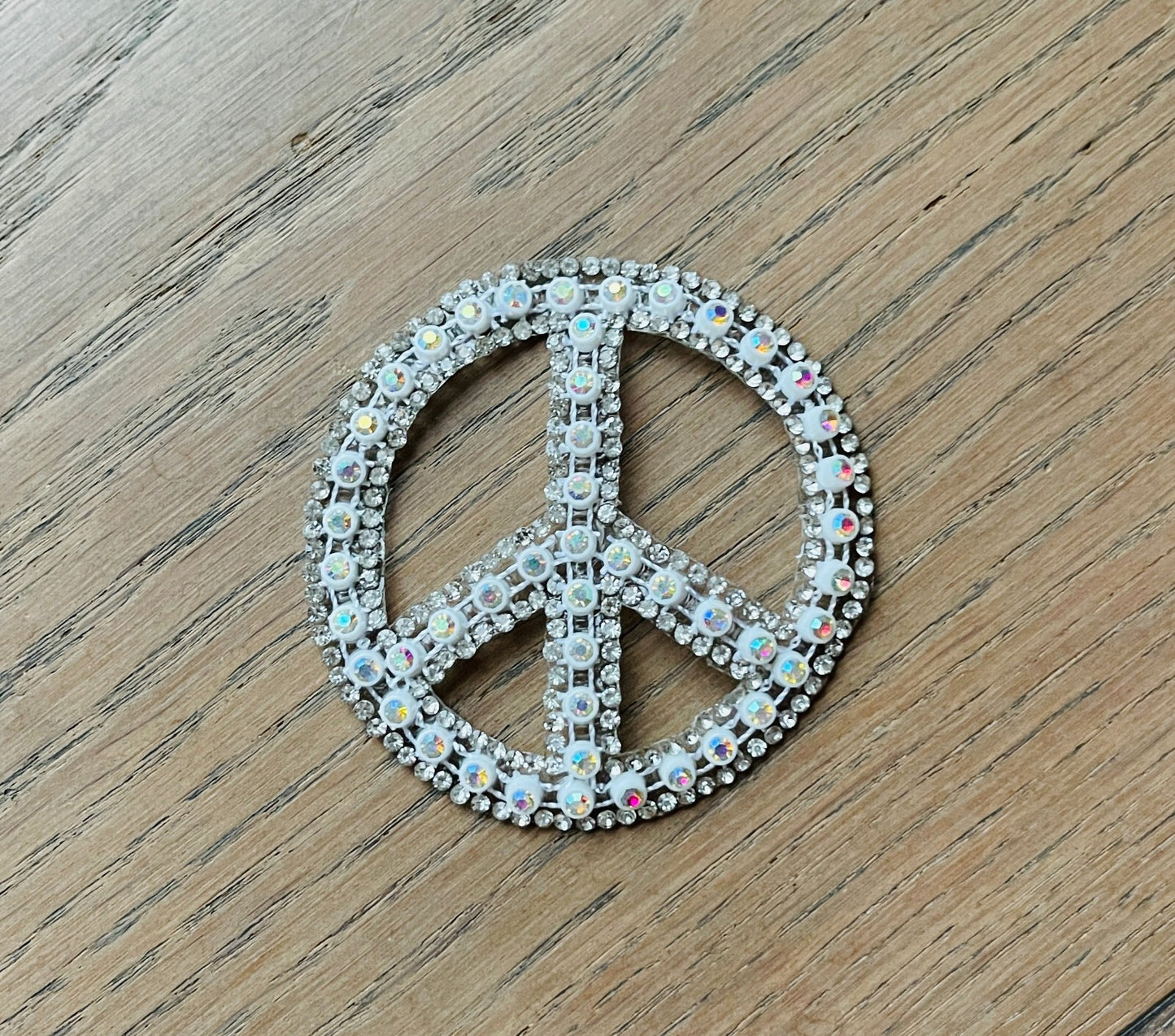 Peace Glitzer Patches zum Aufbügeln DIY Bügelbild für Kleidung Tasche Schuhe