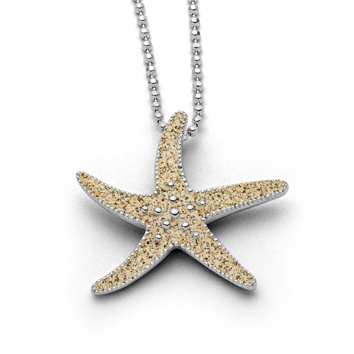 DUR Schmuck Anhänger "Sandseestern" Silber 925 rhodiniert P2826