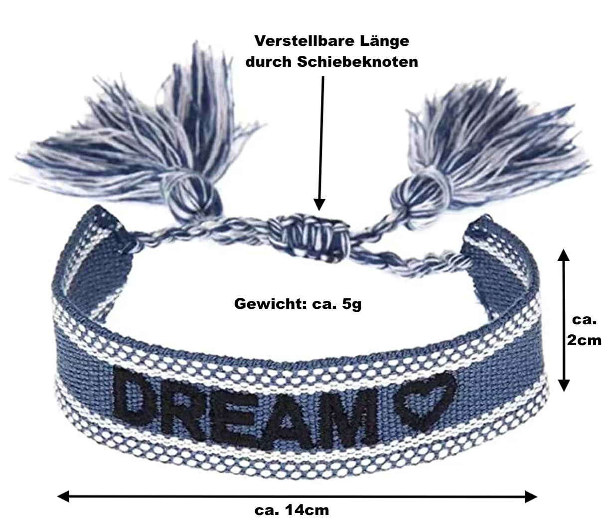 Gift4U Damen Unisex Armband Freundschaftsarmbänder "Bleib Gesund" rosa schwarz