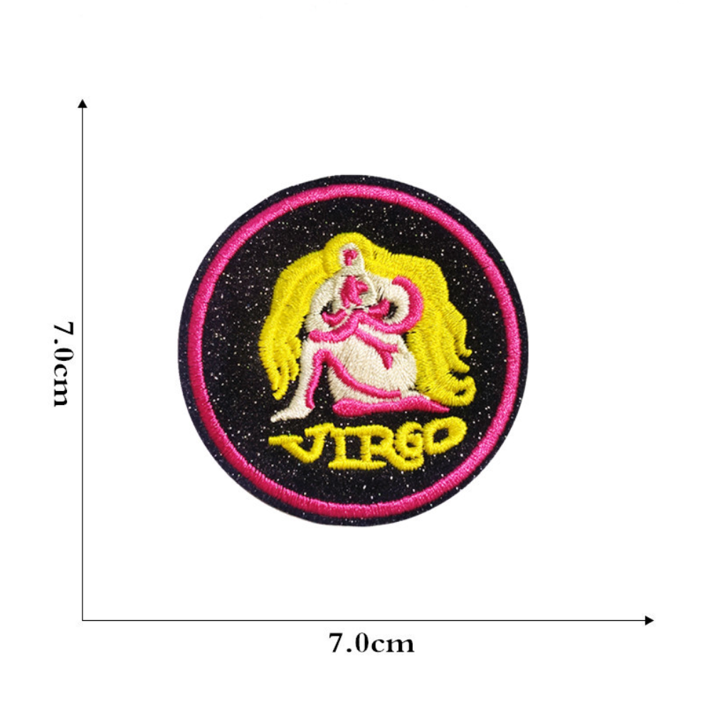 DIY Aufnäher Sternzeichen Tierkreiszeichen – Ideal für Taschen, Schuhe, Kleidung