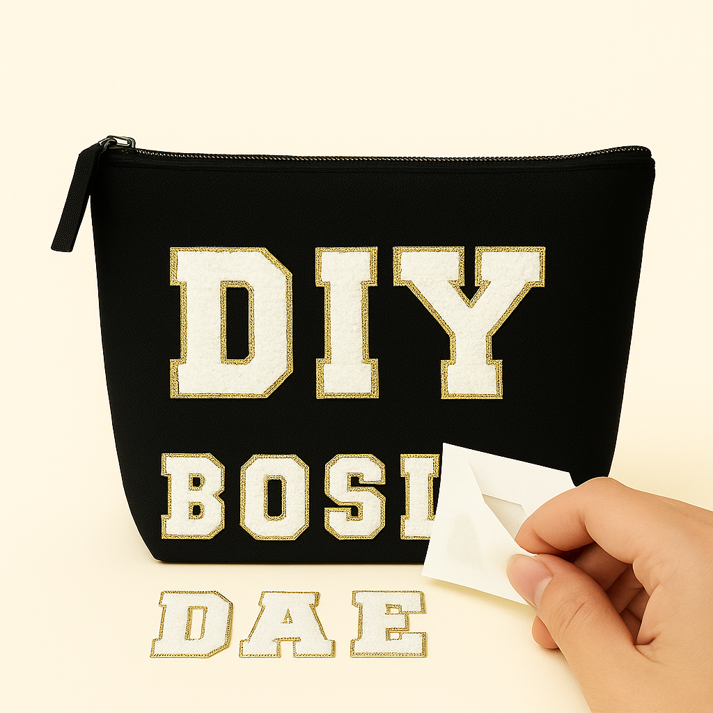 Kulturbeutel L Vatertag schwarz – PAPA KING BOSS – Wunschtext DIY oder fertig