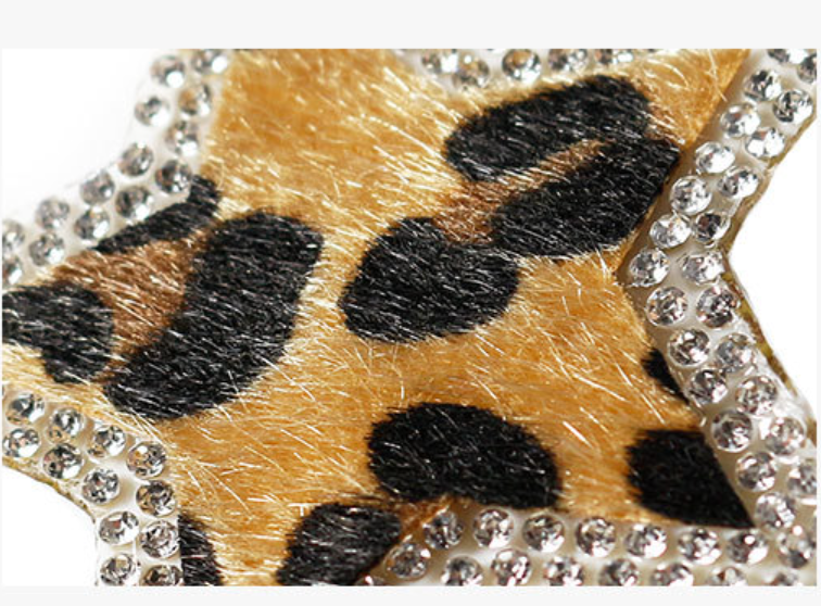 Leo Stern Glitzer Patches zum Aufbügeln DIY Bügelbild für Kleidung