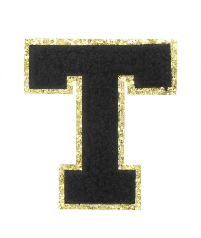 schwarz A-Z Buchstaben-Aufkleber für DIY-Kleidung Schuhe Taschen Handyhülle