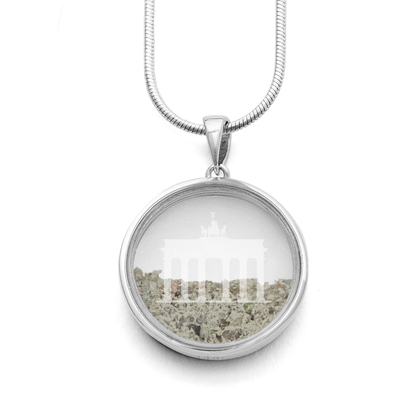 DUR Schmuck Anhänger "Brandenburger Tor" Silber 925 rhodiniert P3605