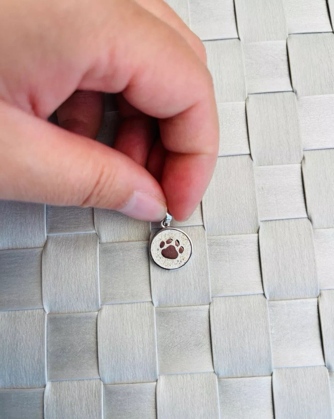 DUR 925er Silber Schmuck Anhänger "Lucky Dog Strandsand" P2933