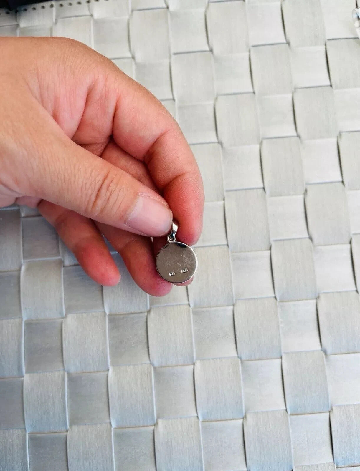 DUR 925er Silber Schmuck Anhänger "Lucky Dog Strandsand" P2933