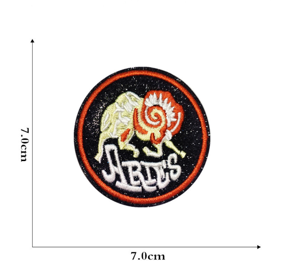 DIY Aufnäher Sternzeichen Tierkreiszeichen – Ideal für Taschen, Schuhe, Kleidung