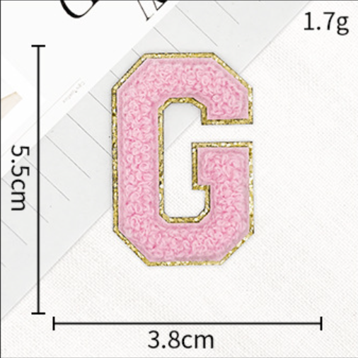 A-Z Buchstaben-Aufnäher -Aufkleber für DIY-Kleidung Schuhe Taschen Handyhülle