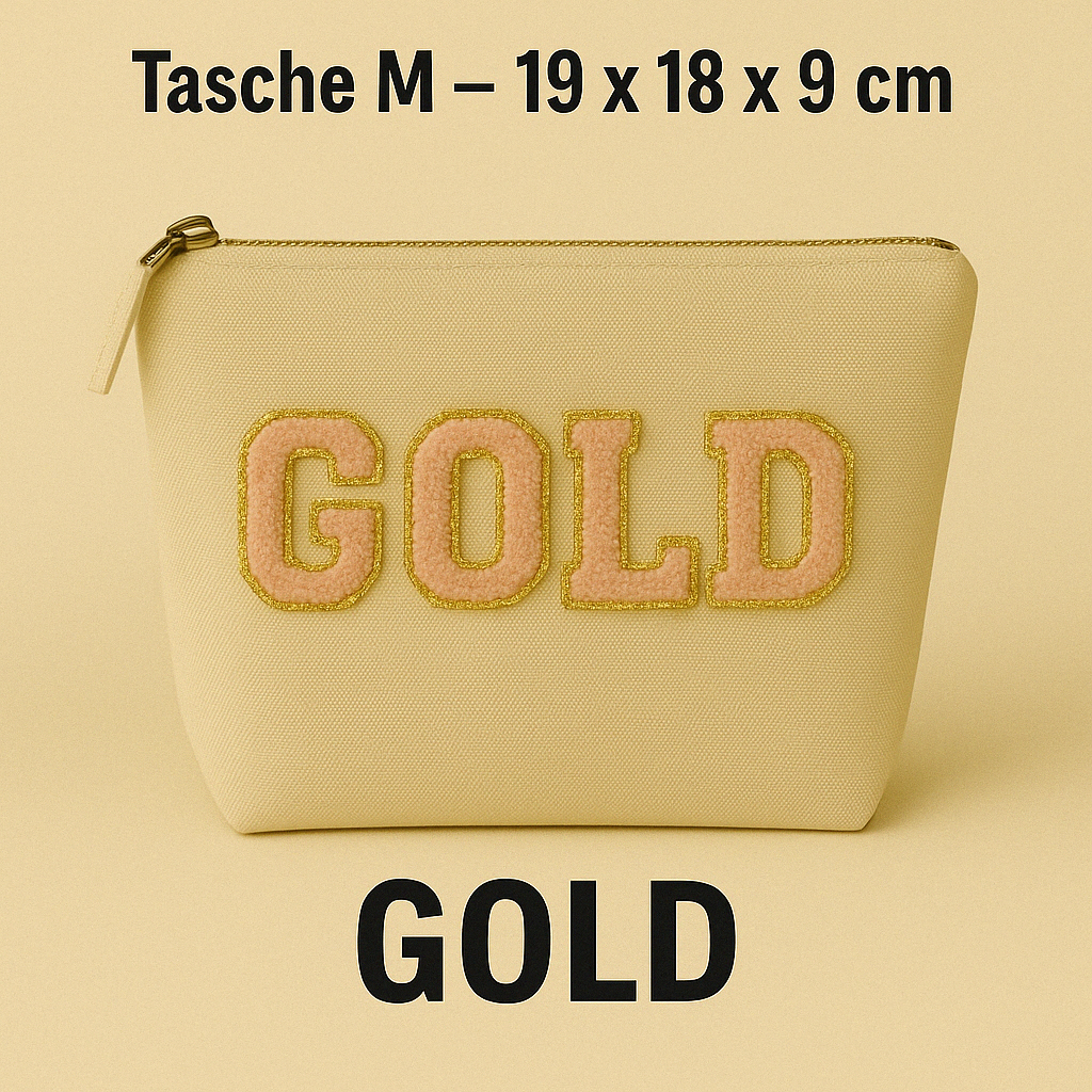 Kosmetiktasche M personalisiert • DIY Tasche mit Wunschname • LOVE MAMA Geschenk